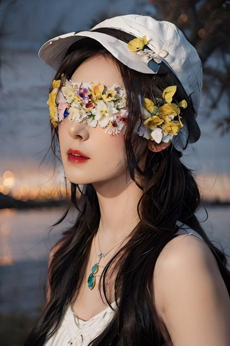 Flower Blindfold | 花眼罩 | 花の目隠し | Sora SD1.5 - v1.0 